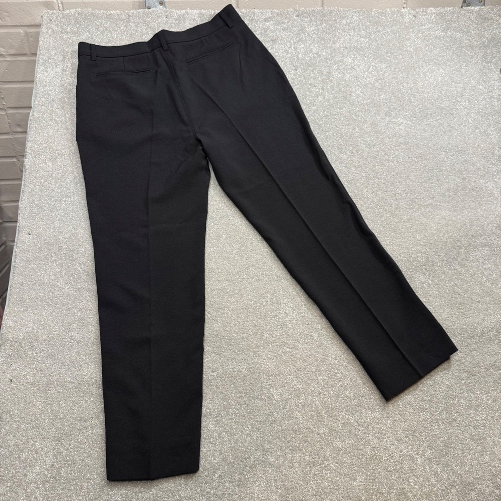 Ganni Crepe Straight Leg Trousers Crop NWT EU40 US10 Quiet Luxury Sustainable - Picture 3 of 16